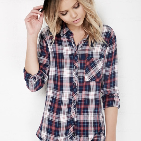 Rails Tops - Rails Hunter Button Down Plaid Long Sleeve XS